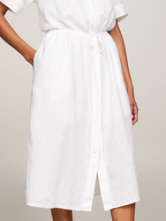 Tommy Hilfiger dámske biele šaty - 34 (YCF)