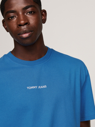 Tommy Jeans pánske modré tričko - S (C2T)