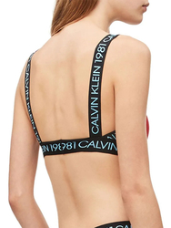 Calvin Klein dámska červená športová podprsenka - XS (3YQ)