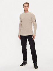 Calvin Klein pánsky béžový sveter - L (PED)