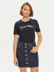 Tommy Hilfiger dámske tmavo modré tričko - XS (DW5)