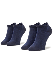 Tommy Hilfiger dámske ponožky 2 pack - 35/38 (BLUE)