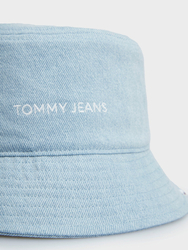 Tommy Jeans dámsky modrý džínsový klobúk - OS (0GY)