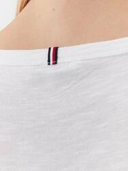 Tommy Hilfiger dámske biele tričko Slim - S (YCF)