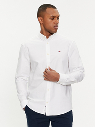 Tommy Jeans pánska biela košeľa Oxford - XXL (YBR)