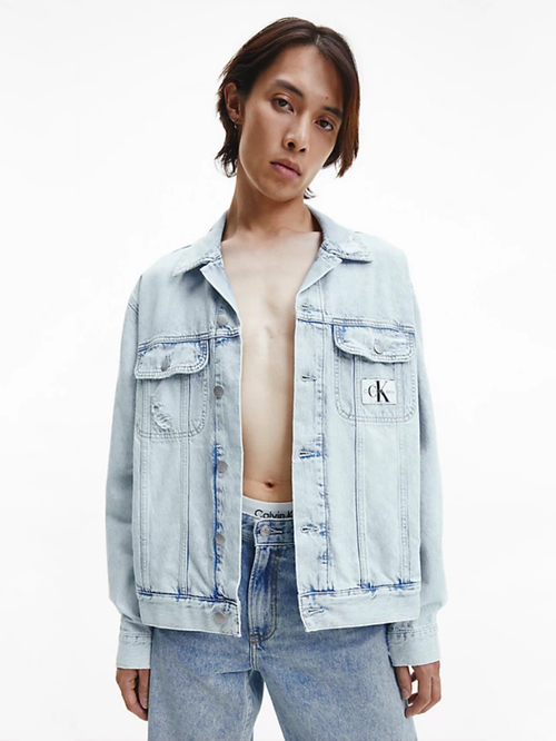 Calvin Klein pánska svetlomodrá džínsová bunda