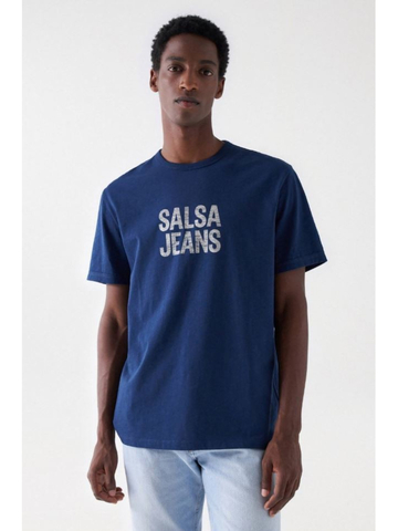 Salsa Jeans pánske tmavo modré tričko