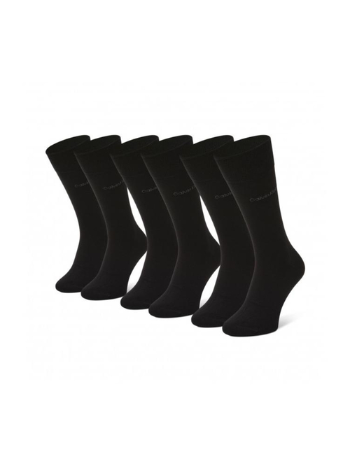Calvin Klein pánske čierne ponožky 3pack