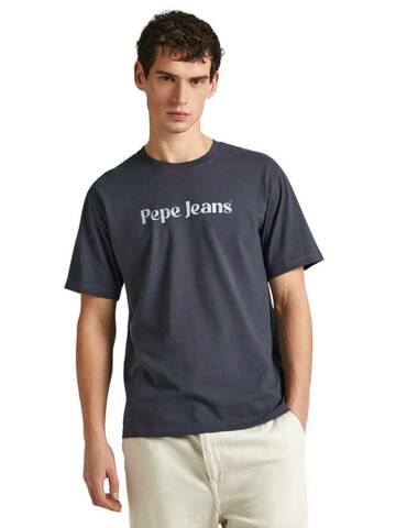 Pepe Jeans pánske tmavo šedé tričko