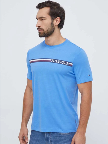 Tommy Hilfiger pánske modré tričko