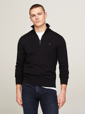 Tommy Hilfiger pánsky čierny sveter