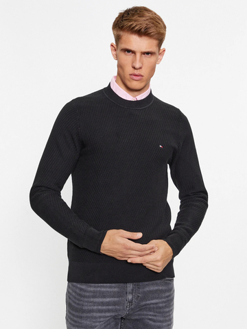 Tommy Hilfiger pánsky čierny sveter