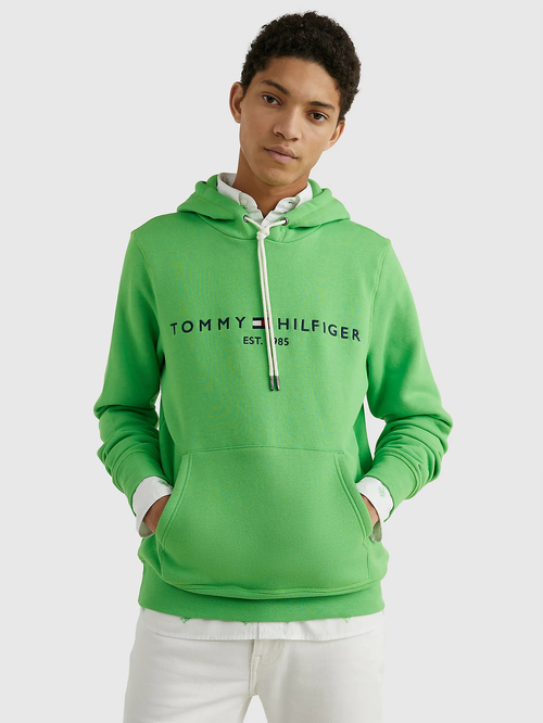 Tommy Hilfiger pánska zelená mikina Logo