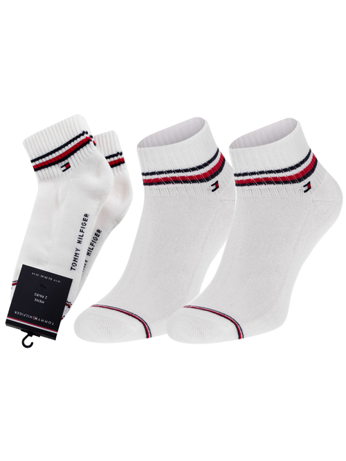 Tommy Hilfiger pánske biele ponožky 2 pack