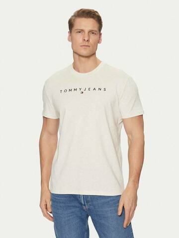 Tommy Jeans pánske krémové melírované tričko